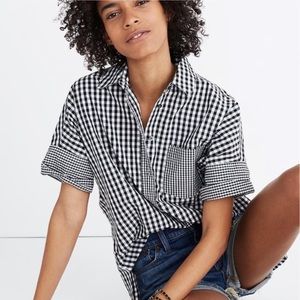 Madewell gingham button down, size xs